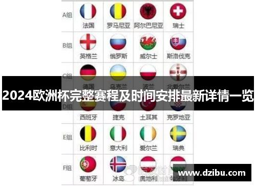 2024欧洲杯完整赛程及时间安排最新详情一览